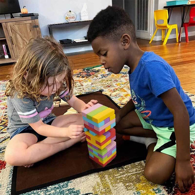 Wooden Colorful Stacking Blocks