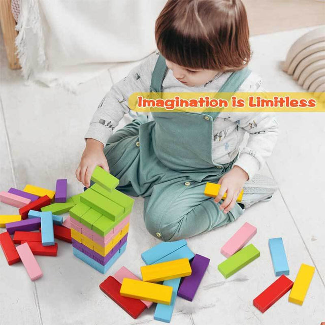 Wooden Colorful Stacking Blocks