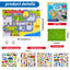 Transportation Felt Story Board Set ,40*28in Flannel Board for Wall ,95 Felt Pieces,Preschool Storytelling ,Vehicles,Career Image Dress-Up,Zoo Learning Interactive,for 3 years +,Gift for Toddlers | Shinymarch
