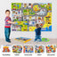 Transportation Felt Story Board Set ,40*28in Flannel Board for Wall ,95 Felt Pieces,Preschool Storytelling ,Vehicles,Career Image Dress-Up,Zoo Learning Interactive,for 3 years +,Gift for Toddlers | Shinymarch