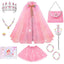 Princess Dress Up for Girls 3-8, Cape with Crown & Tutu, Birthday Gift for Toddler Girls, Pretend Play Toys for Kids | Shinymarch