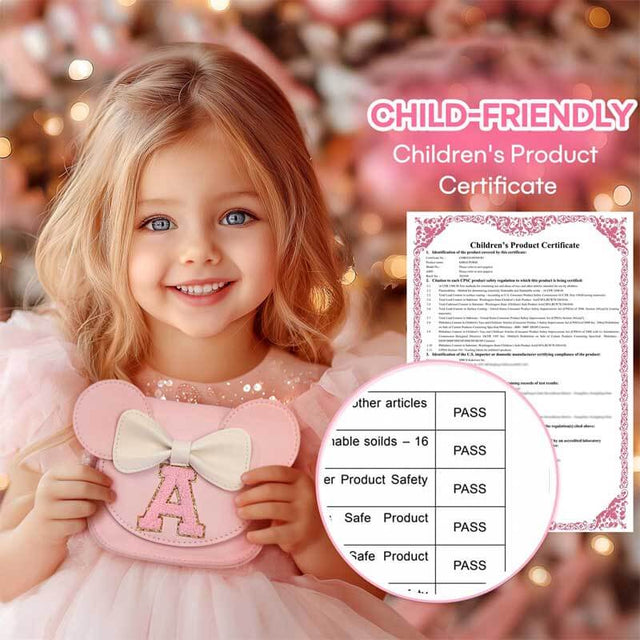  Toddler Purse Girl Gifts: Girls Birthday Gifts for 3-8 - Toys for Ages 2-4 Purse, Pink, Letter A | Shinymarch