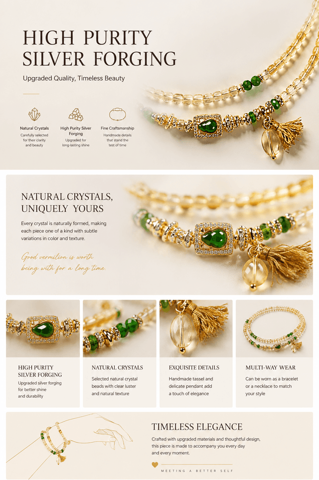 Natural Zodiac Crystal Bracelet Necklace | 12 Horoscope Birthstone Jewelry