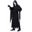 Grim Reaper Costume Set for Kids & Adults - Includes Scary Scream Mask, Hooded Robe & Toy Sickle Scythe for Halloween Cosplay | Kalawee
