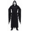 Grim Reaper Costume Set for Kids & Adults - Includes Scary Scream Mask, Hooded Robe & Toy Sickle Scythe for Halloween Cosplay | Kalawee