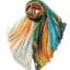 100% Ultra-Fine Cashmere Gradient Scarf Shawl – Lightweight Oversized Wrap for Year