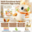 Interactive Musical Egg-Laying Hen Toy – Lights & Sounds Crawl-Along Toy for Babies & Toddlers | Shinymarch