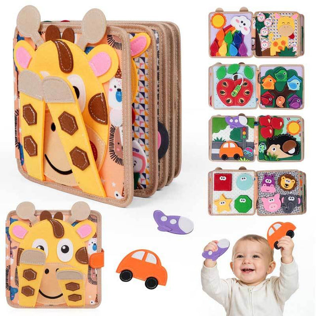 Giraffe Busy Book for Toddlers