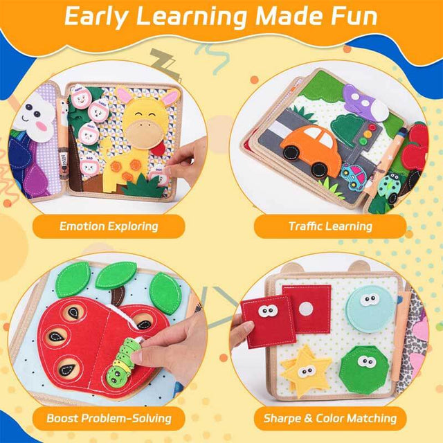 Giraffe Busy Book for Toddlers