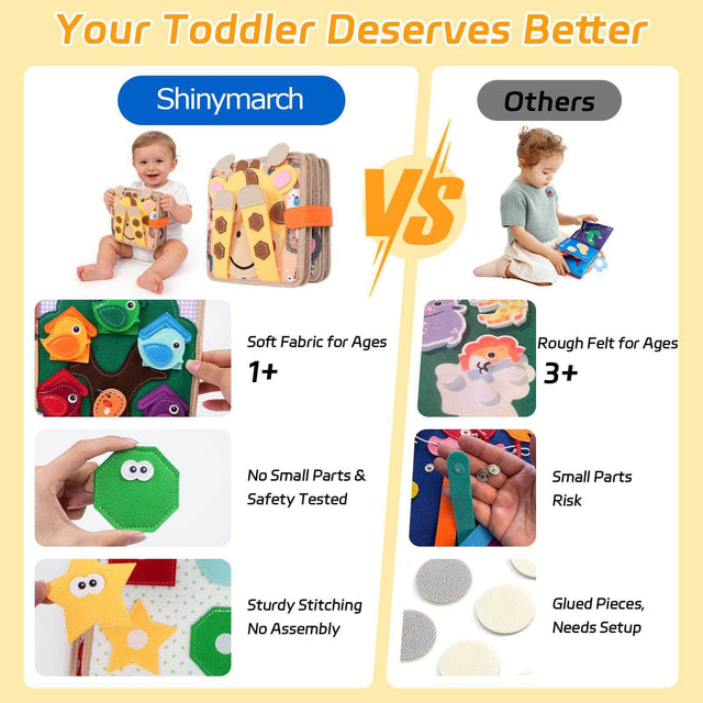 Giraffe Busy Book for Toddlers