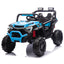 24V 400W Kids Ride On Electric UTV W/Parents Remote Control,Four-Wheel Suspension,LED Lights,Portable Handle,Advanced center panel with USB,MP3,Music,Bluetooth,,Power Display For Kids Aged 3+.