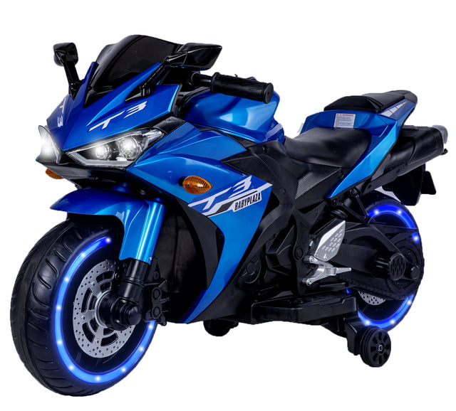 12V Blue Motorcycle for Kids