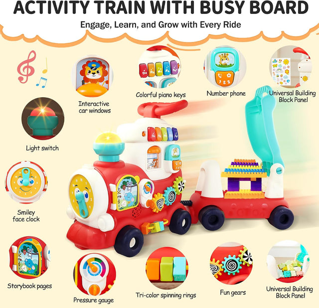 4-in-1 Ride On Train Toy
