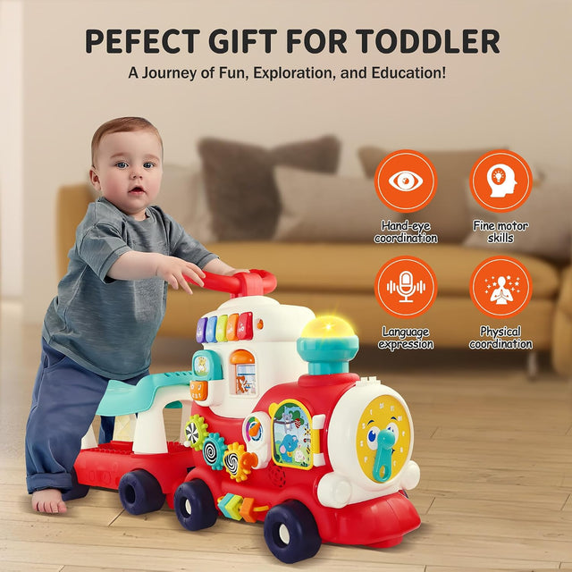 4-in-1 Ride On Train Toy