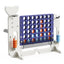 4-to-Score Giant Game Set with Mesh Bag & Jumbo Connect 4, Basketball Hoop, Ring Toss & Golf Games