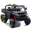 24V Two-seater Kids Ride On Six-wheel Electric Dump Truck W/Parents Control,4WD,Six-wheel Suspension,High Endurance,Music,Bluetooth,USB,24V UTV W/Shovel&Slow Start,Speeds 1.86-3.11 MPH For Kids 2-6.