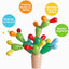 Wooden Stacking Rainbow Cactus Toy to Build and Stack Cactus Blocks to Balance Cactus Puzzle Fun Educational Activities for Children Aged 3-8 | Shinymarch®