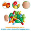 Wooden Stacking Rainbow Cactus Toy to Build and Stack Cactus Blocks to Balance Cactus Puzzle Fun Educational Activities for Children Aged 3-8 | Shinymarch®