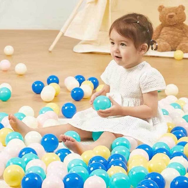 Play Ball Pit Balls for Kids, Plastic Refill Balls, 200 Pack, Phthalate and BPA Free, Includes a Reusable Storage Bag with Zipper, Bright Colors, Gift for Toddlers and Kids | Shinymarch®