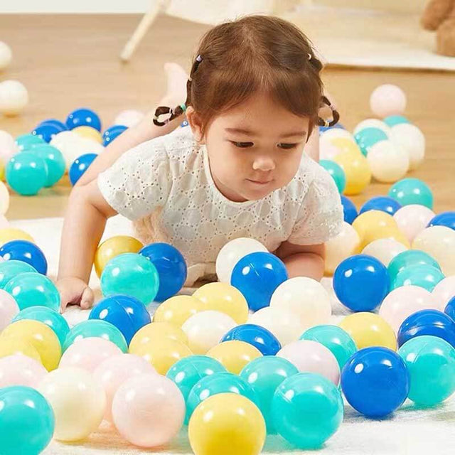 Click N' Play Ball Pit Balls for Kids, 200 Pack - Plastic Refill Balls, Phthalate & BPA Free, Reusable Storage Bag with Zipper, Gift for Toddlers and Kids for Ball Pit