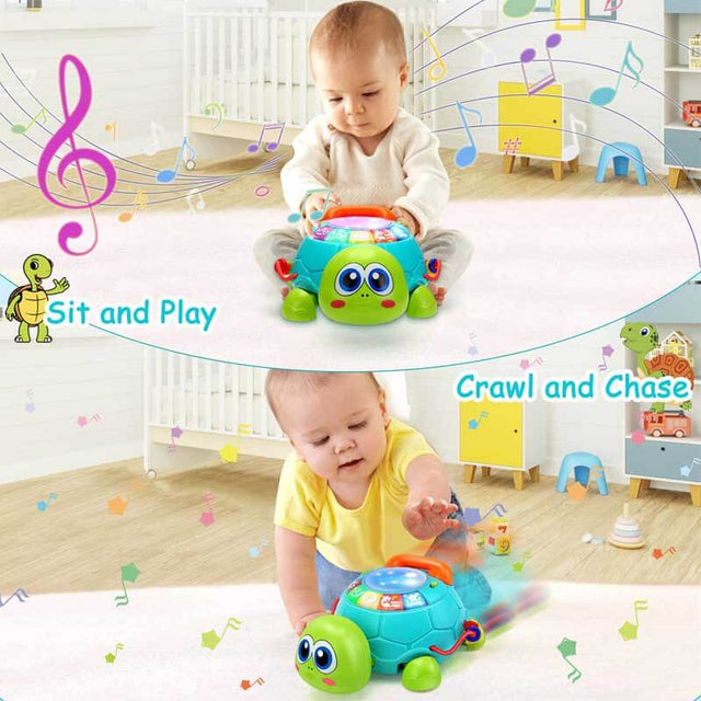 Musical Turtle Crawling Toy, Fun Early Development Educational Infant Toy | Shinymarch®