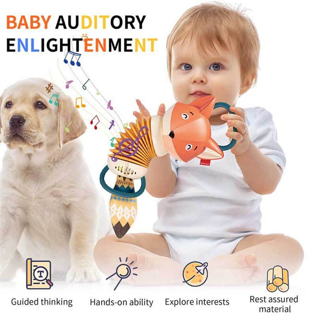 Fox Accordion Baby Toy Early Music Educational Accordion Toys | Shinymarch
