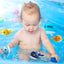 Magnet Baby Bath Fishing Toys - Wind-up Swimming Whales Bathtub Toy Fishing Game, Water Tub Toys Set with Fishing Pole & Net for Toddler Kids 3 4 5 6 Years Old | Shinymarch®