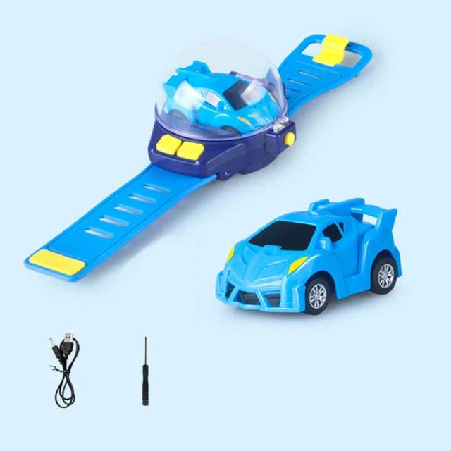 Watch Remote Control Car Toy, 2.4 GHz Detachable Watch Car Toys, Cute Wrist Racing Car Watch, Cartoon RC Small Car with USB Charging for Boys and Girls | Shinymarch
