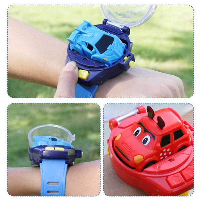 Watch Remote Control Car Toy, 2.4 GHz Detachable Watch Car Toys, Cute Wrist Racing Car Watch, Cartoon RC Small Car with USB Charging for Boys and Girls | Shinymarch