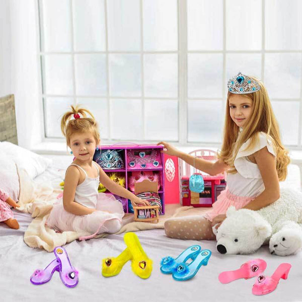 princess jewelry dress up Amazon.com: Henoyso 6 Set Princess Jewelry Dress Up Pretend Toy Colorful Jewelry Set with Necklace Bracelet Rings Earrings Princess Costume Beaded Toy Necklace for Party Favors Costume : Toys & Games