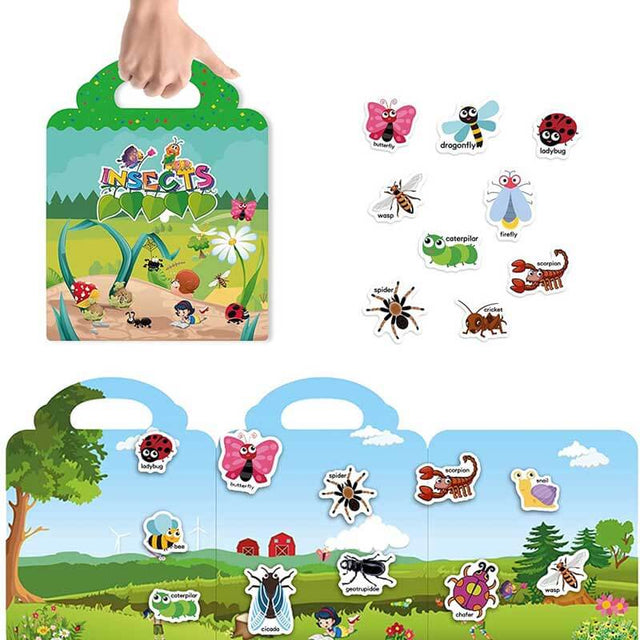 Reusable Sticker Book for Kids 1-4, Preschool Education Learning Toys | Shinymarch