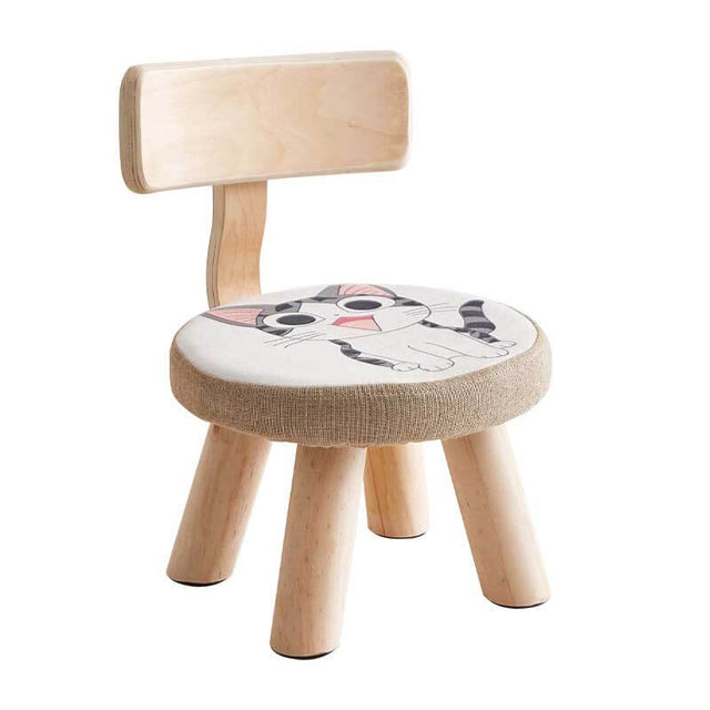 Kids Solid Hard Wood Animal Chair, Stackable Wooden Finished, Preschool, Daycare, Bedroom, Playroom, Nursery Seat, Puppy Furniture Stool for Toddlers, Children, Boys, Girls | Shinymarch