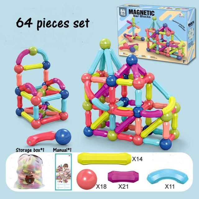 Toddlers Magnetic Assembled Blocks | Shinymarch