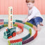 2022 Upgrade Electric Creative Domino Train Set for Kids Boys and Girls Age 3-12 | Shinymarch