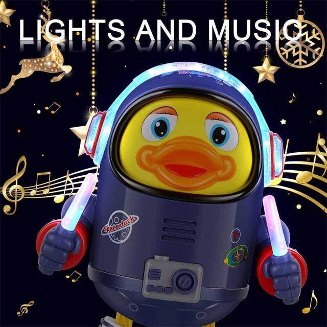 Interactive Dancing Space Duck Toys with Lights and Sounds for Infants,Babies,Kids | Shinymarch