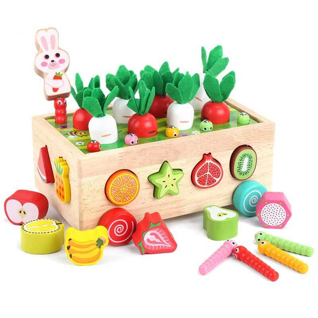 Montessori Wooden Farm Toys for Toddlers | Shinymarch