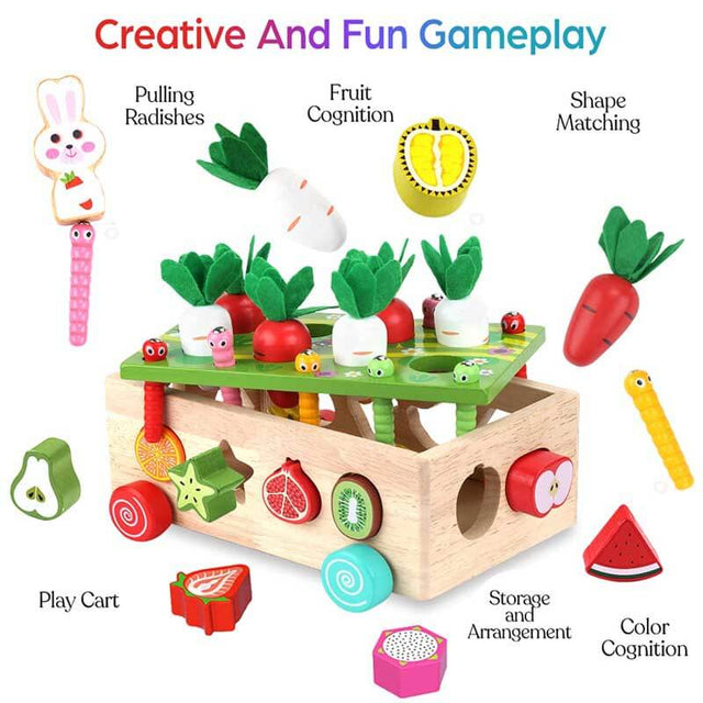 Montessori Wooden Farm Toys for Toddlers | Shinymarch