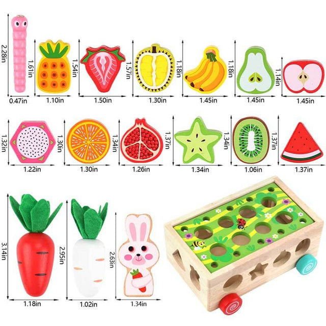 Montessori Wooden Farm Toys for Toddlers | Shinymarch