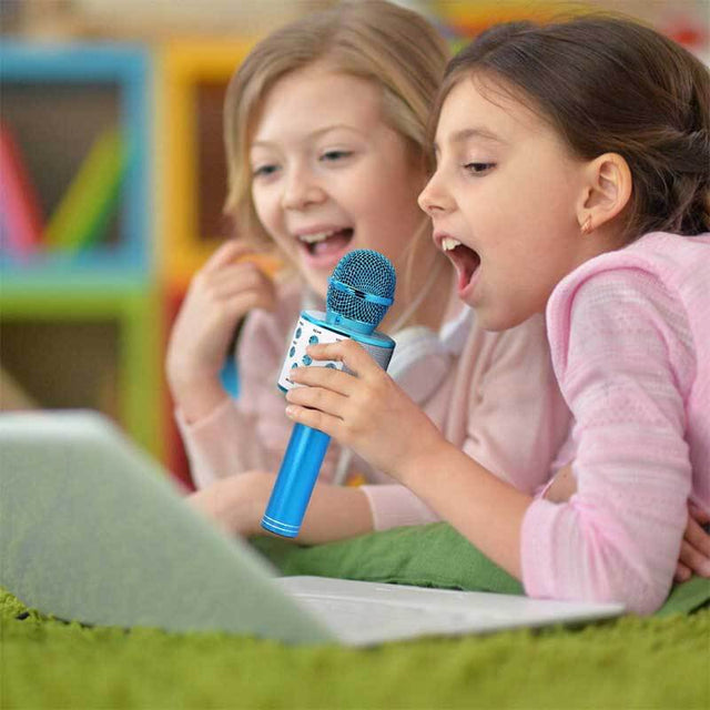 Bluetooth Karaoke Wireless Microphone for Kids Singing | Shinymarch