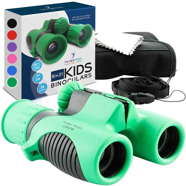 Binoculars for Kids - High Resolution, Shock-Resistant Real Toy Binoculars for 3-12 Girls and Boys - Holiday Gifts & Stocking Stuffers for Kids | Shinymarch