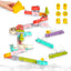 Wall Bathtub Toy Slide, 66 PCS ​Bathtub Toys for Preschool Child with Slide Duck, Mold Free Shower Water Toys with Suction Cups, Ideal Christmas Birthday Gift | Shinymarch