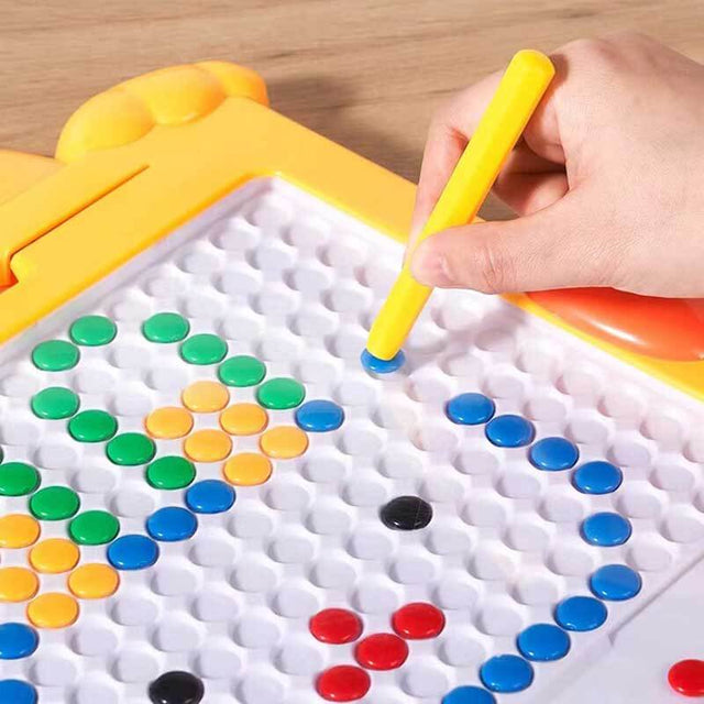 Large Magnetic Drawing Pad for Kids - Interesting Drawing Board Toddler Toys, Magnetic Pen & Beads, Eco-Friendly ABS Material, Montessori Educational Preschool Toy for 3+ Kids | Shinymarch