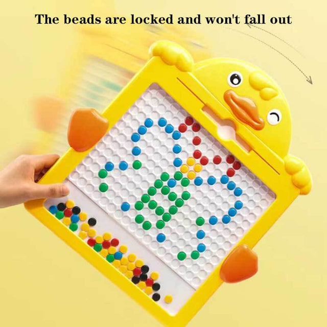 Large Magnetic Drawing Pad for Kids - Interesting Drawing Board Toddler Toys, Magnetic Pen & Beads, Eco-Friendly ABS Material, Montessori Educational Preschool Toy for 3+ Kids | Shinymarch