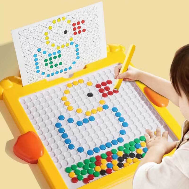 Large Magnetic Drawing Pad for Kids - Interesting Drawing Board Toddler Toys, Magnetic Pen & Beads, Eco-Friendly ABS Material, Montessori Educational Preschool Toy for 3+ Kids | Shinymarch