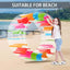 Kids Inflatable Water Wheel Roller - Colorful Rainbow Pool Floats Toys for Children, Fun Floaties for Swimming Pool, Beach, Lawn, Summer Outdoors Family Parties | Shinymarch