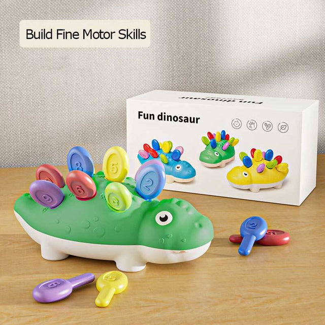 Montessori Toys for 1 Year Old Baby Sensory Toys for Fine Motor Skills Developmental, Sorting Bath Toys Dinosaur Learning Toddler Toy for 18+Months Kid Birthday Gift for 1 2 3 Years Old Boys and Girls | Shinymarch