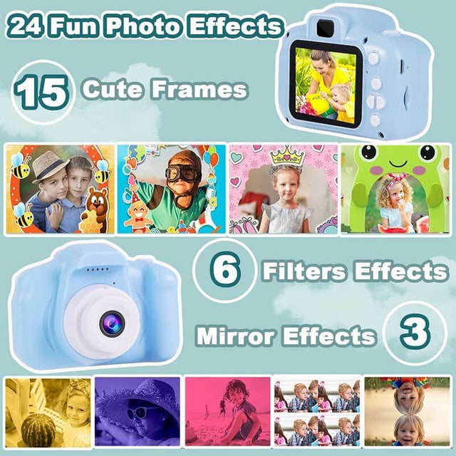 Underwater Kids Camera Toys for Kids 3-8 Boys Girls, Waterproof Kids Digital Camcorder Sports Video Camera, Toddler Kids Toys for 3 4 5 6 7 8 Year Old Birthday Gifts with 32GB SD Card | Shinymarch