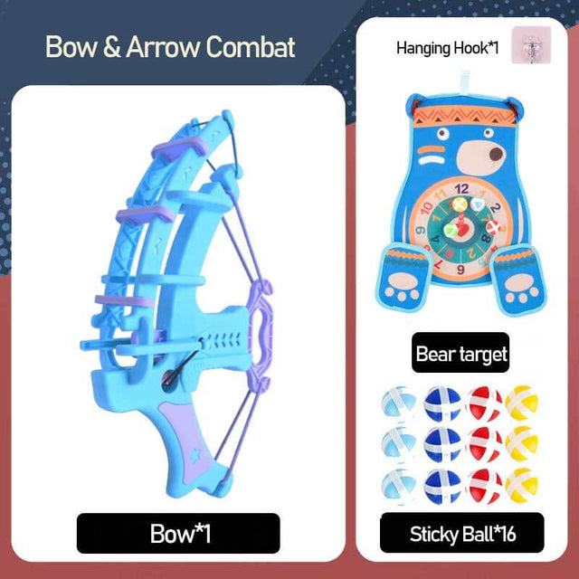 Throwing Sticky Ball, Bow and Arrow Combat Game for Kids | Shinymarch