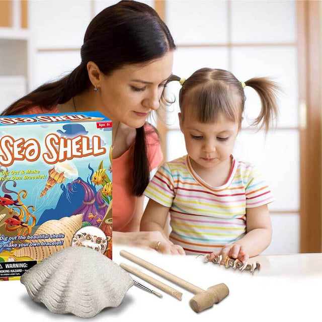 Pearl Excavation Kits, Dig Out & Make Your Own Bracelet with Beautiful Pearl ,Children's Popular Science Education Toys | Shinymarch